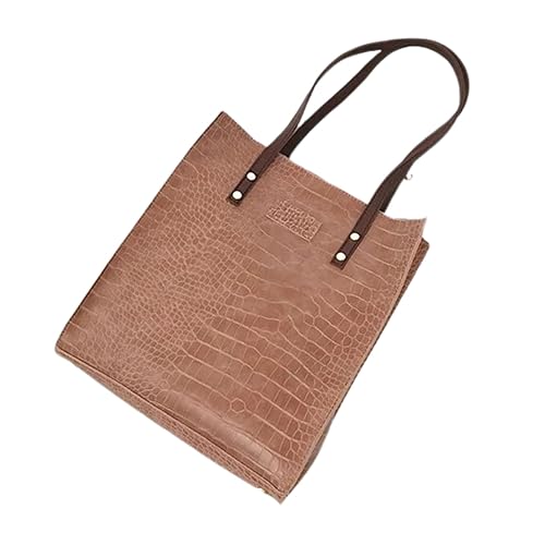 Women’s Handbag Luxury Leather Designer Shoulder Bag (Brown)