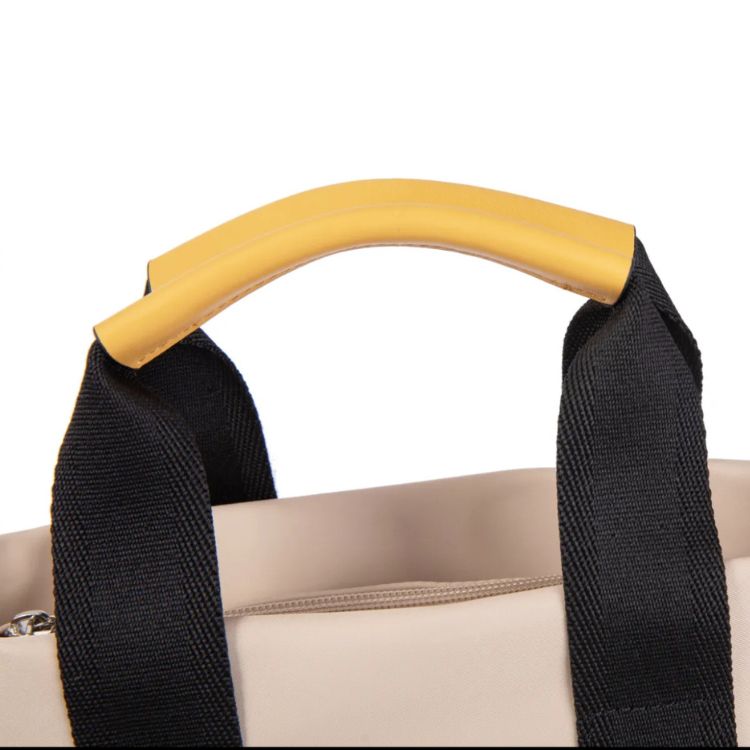 Bolso Kendall beige y amarillo