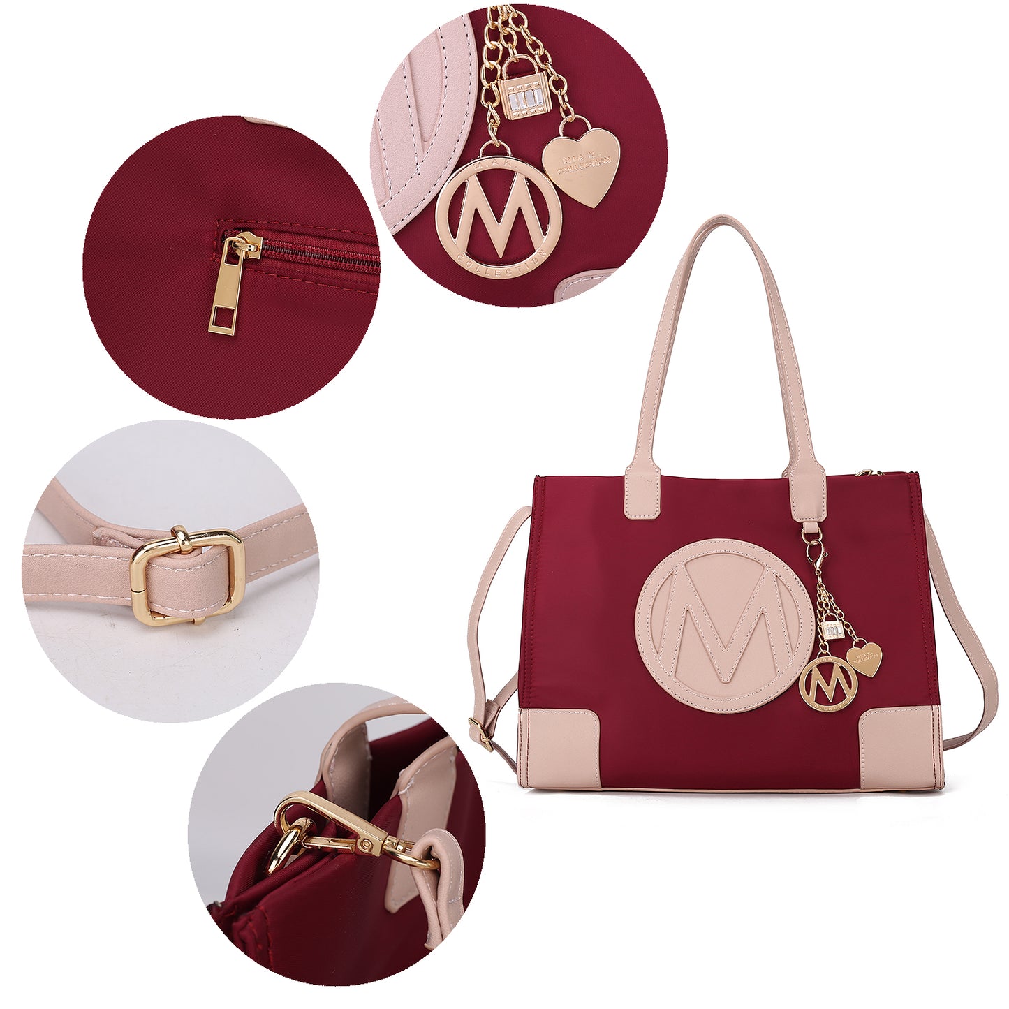 Louise Tote Handbag and Wallet Set Vegan Leather
