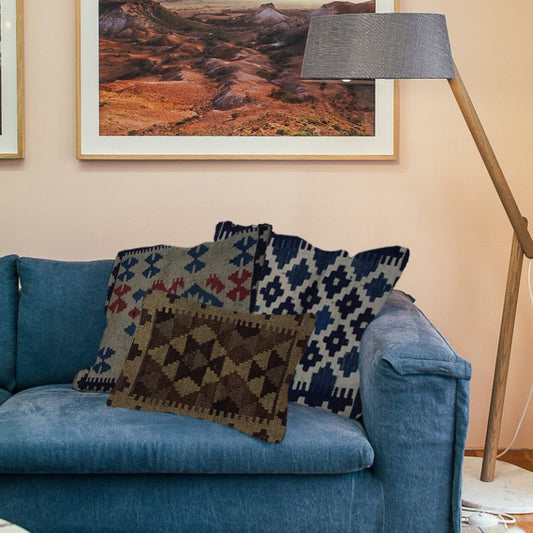 Kilim Lisbon Brown Cushion Cover