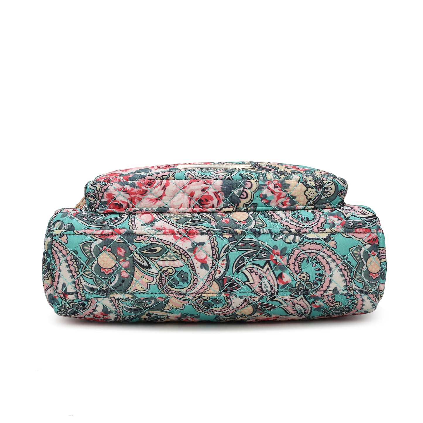 Rosalie Quilted Cotton Botanical Pattern Women Shoulder Bag