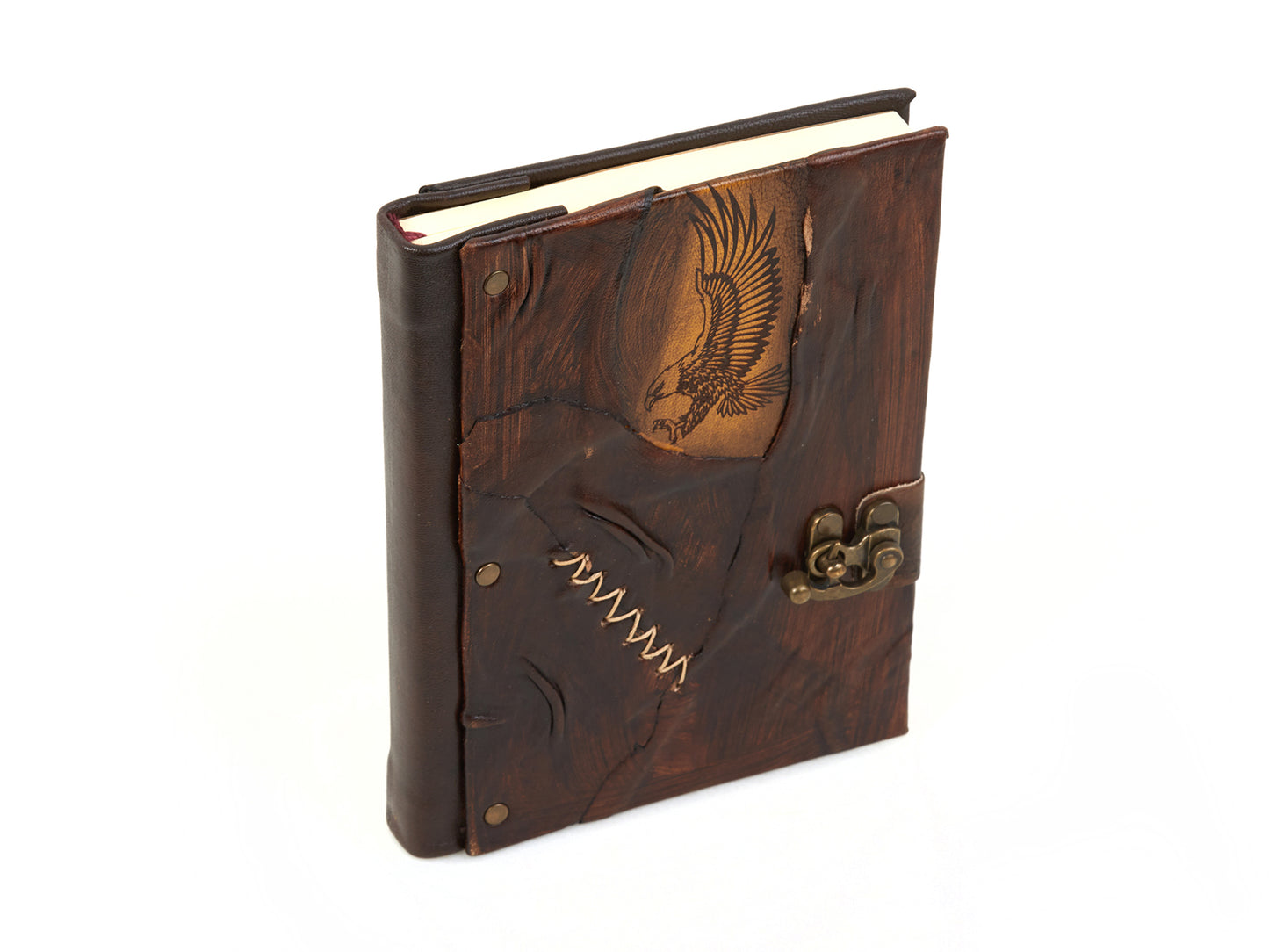 Eagle Design Craft Leather Journal Diary Notebook