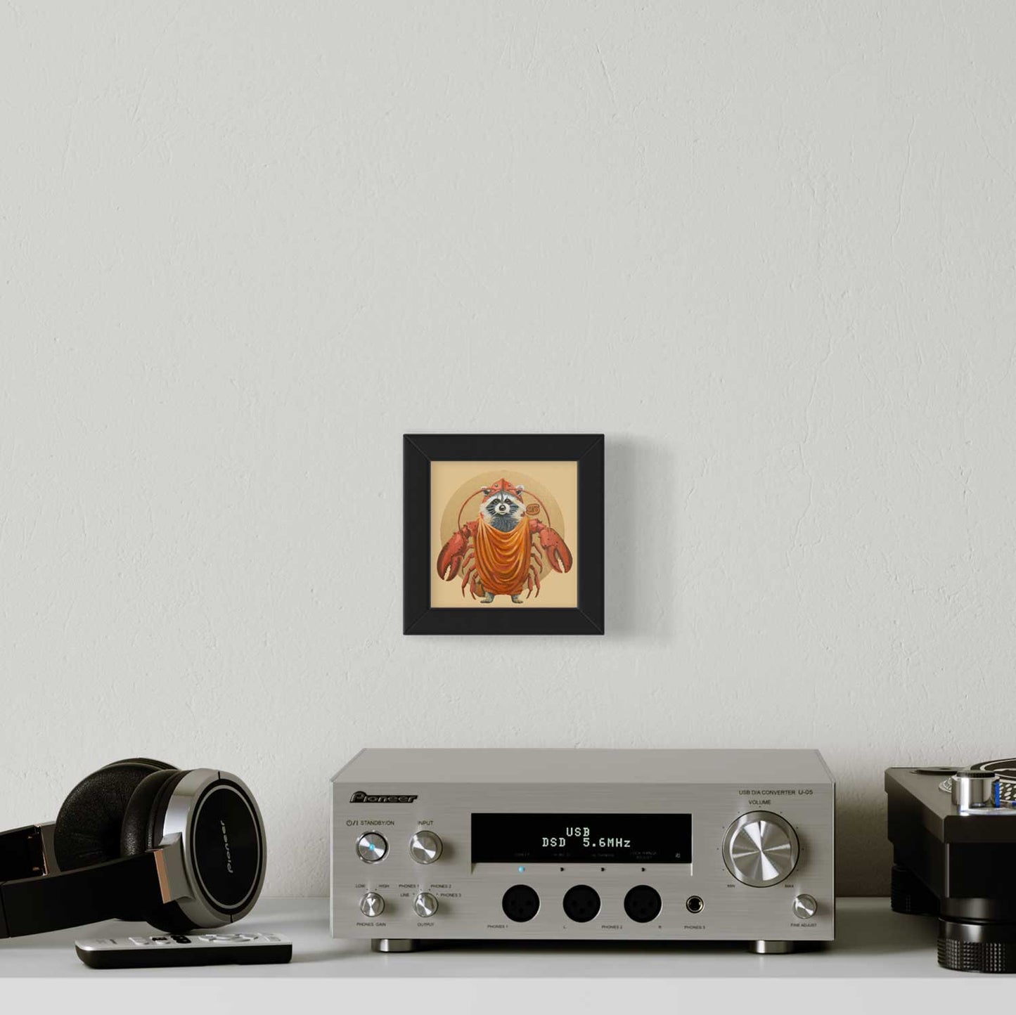 Pocket Art, Print im Rahmen, 10 x 10 cm, Sternzeichen Krebs