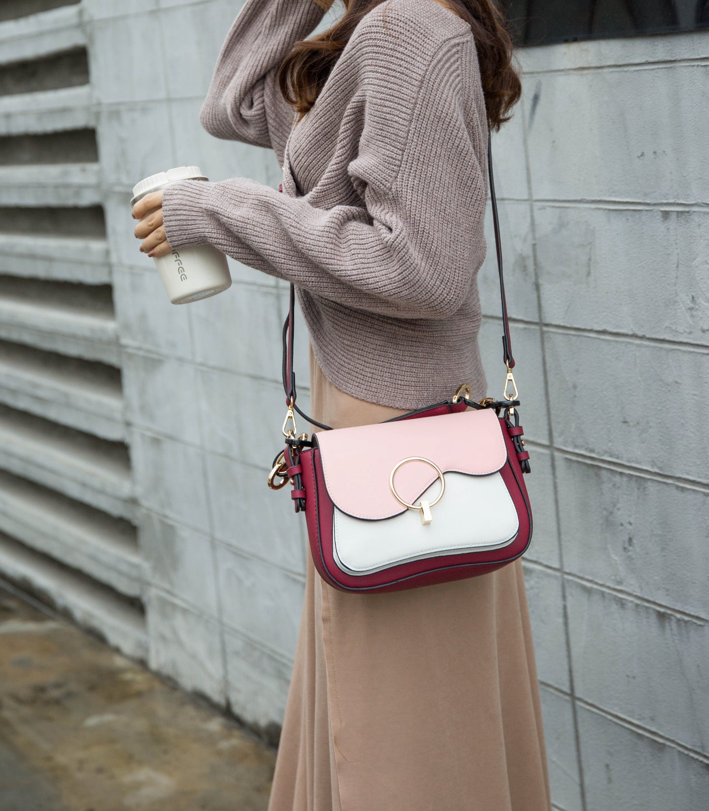 Fantasia Solid Crossbody Bag