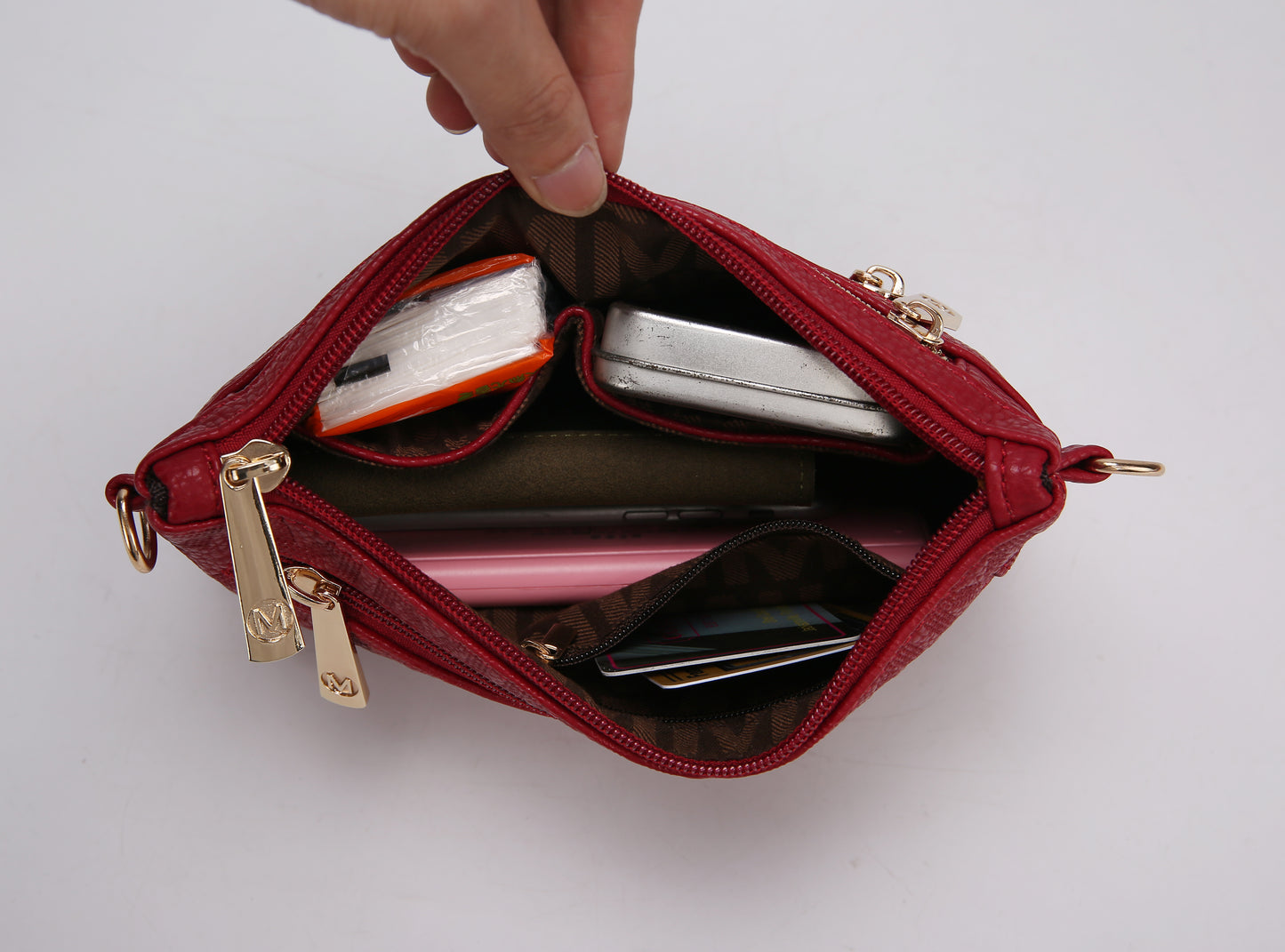 Roonie Milan “M” Signature Crossbody Wristlet