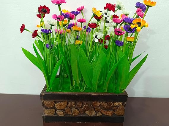 Artificial Sunflower Plant with Pot Vase Decorative Items for Home