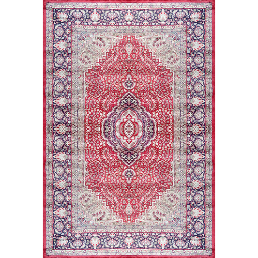 6×9 Feet Handmade Carpet Royal Red Hand Knotted Persian