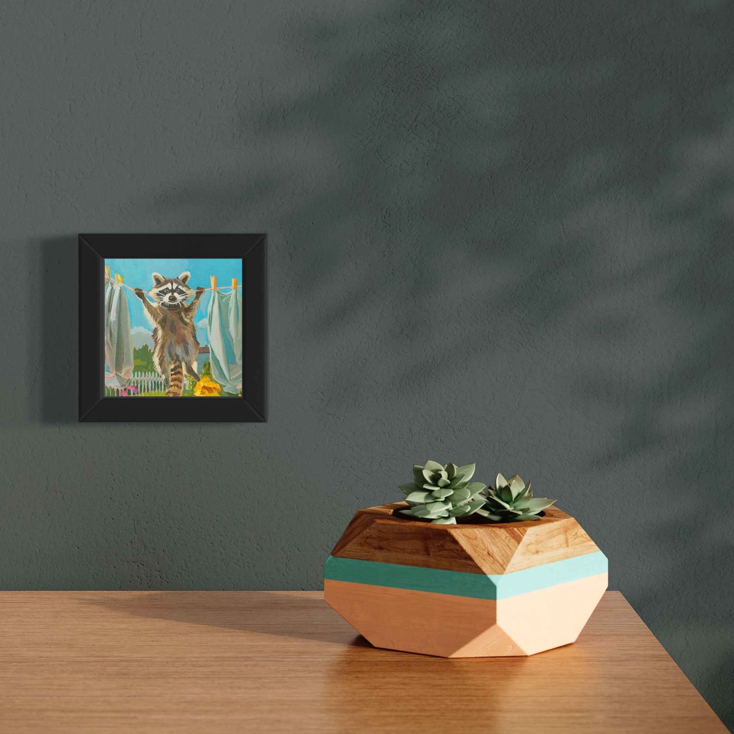 Pocket Art, Print im Rahmen, 10 x 10 cm, Abhängen