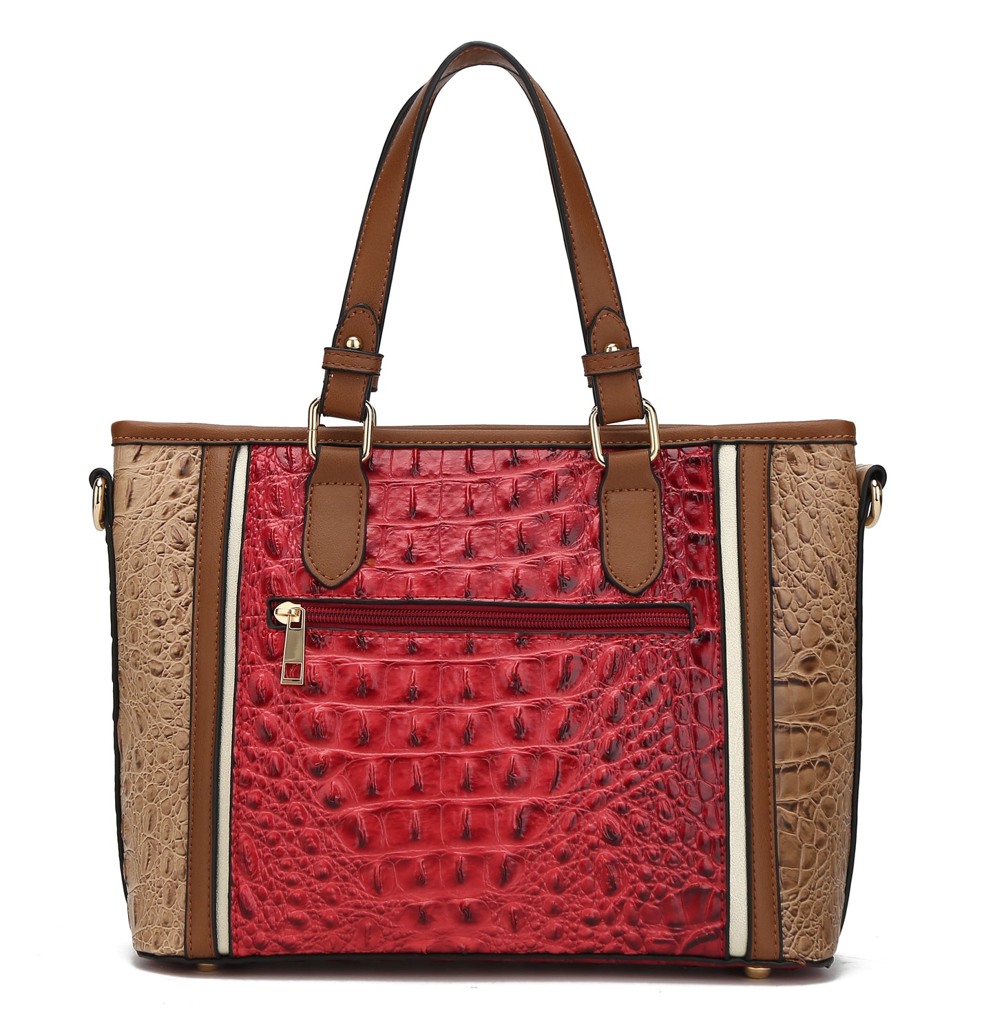 MKF Collection Lizza Croco Embossed Tote & Wallet Set By Mia k