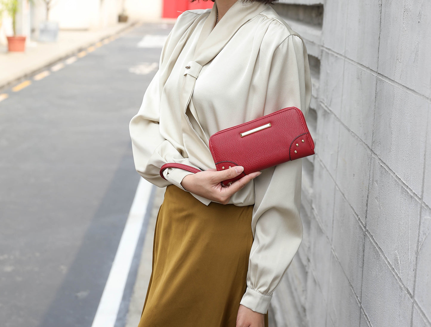 Juliette Vegan Leather Women Shoulder Bag with Matching Wallet