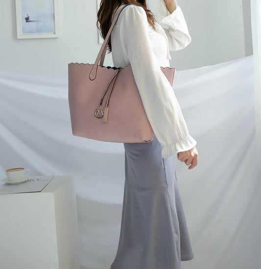 MKF  Amahia Reversible Shopper Tote Bag with Crossbody Pouch by Mia K