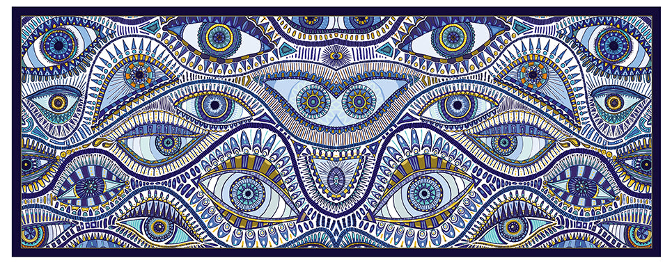 Blue Eyes, Organic Cotton Pareo 180*75