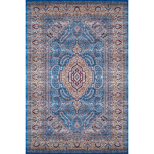 6×9 Feet Handmade Carpet Royal Blue Hand Knotted Persian