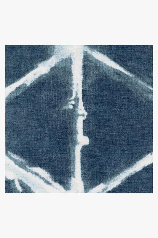 Diamond Shibori Navy Tufted Rug