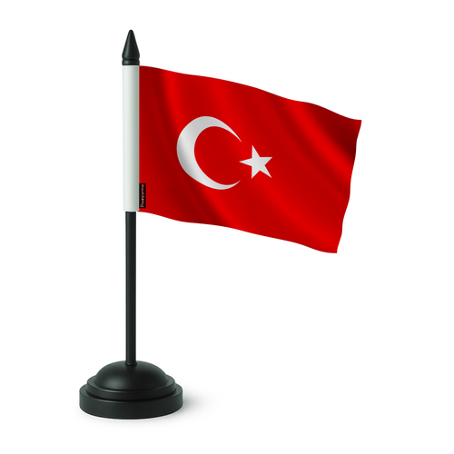 Drapeau de Table Turquie en Polyester