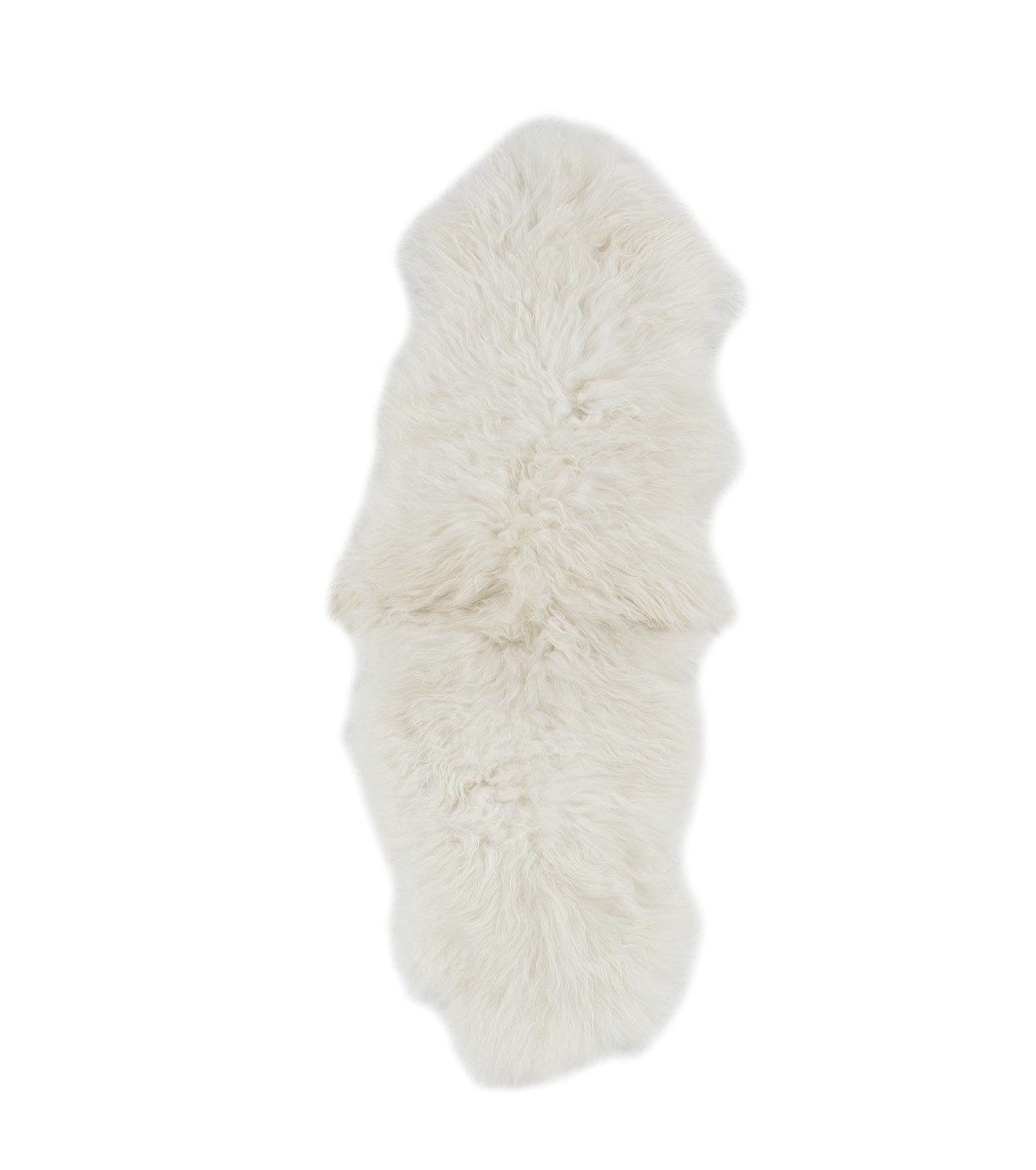 2x Schapenvacht IJslands | Natural wit | 210 x 80cm