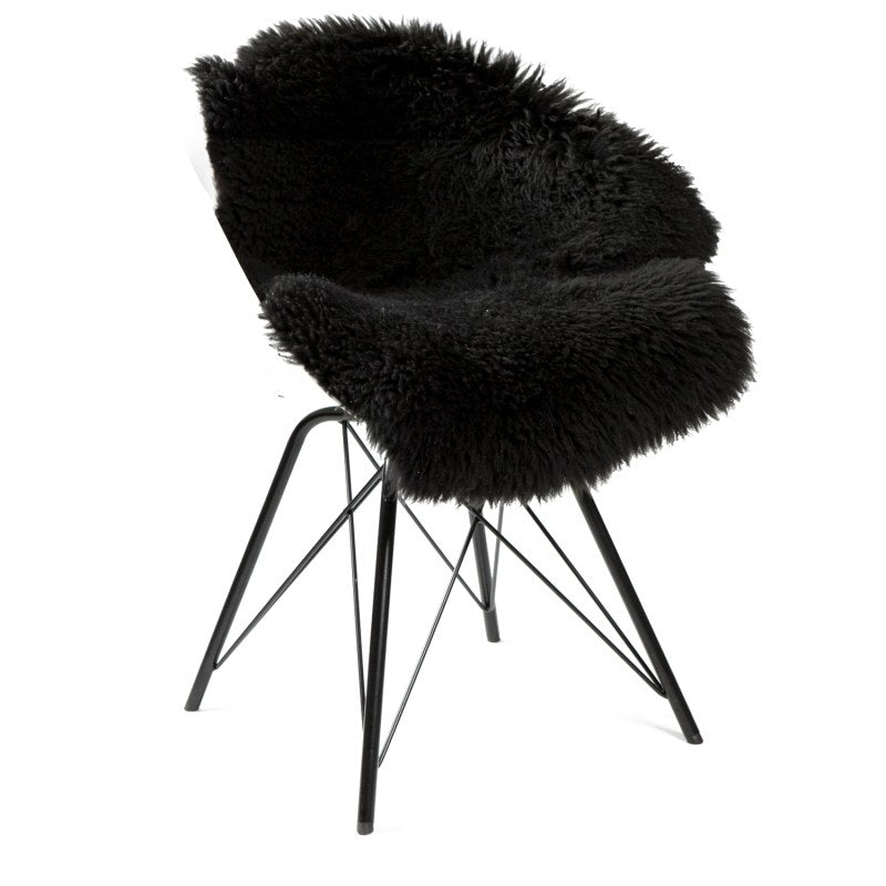 Schapenvacht | Natural zwart | 100 x 65cm