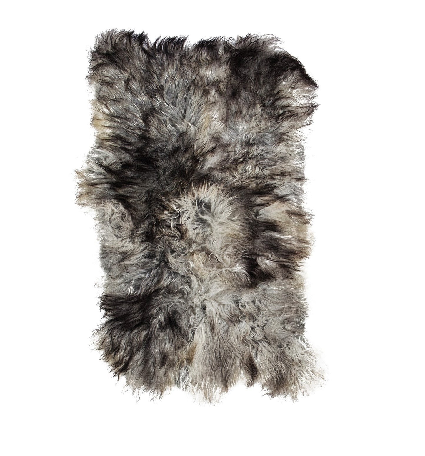 4x Schapenvacht IJslands | Natural grijs | 140 x 210cm