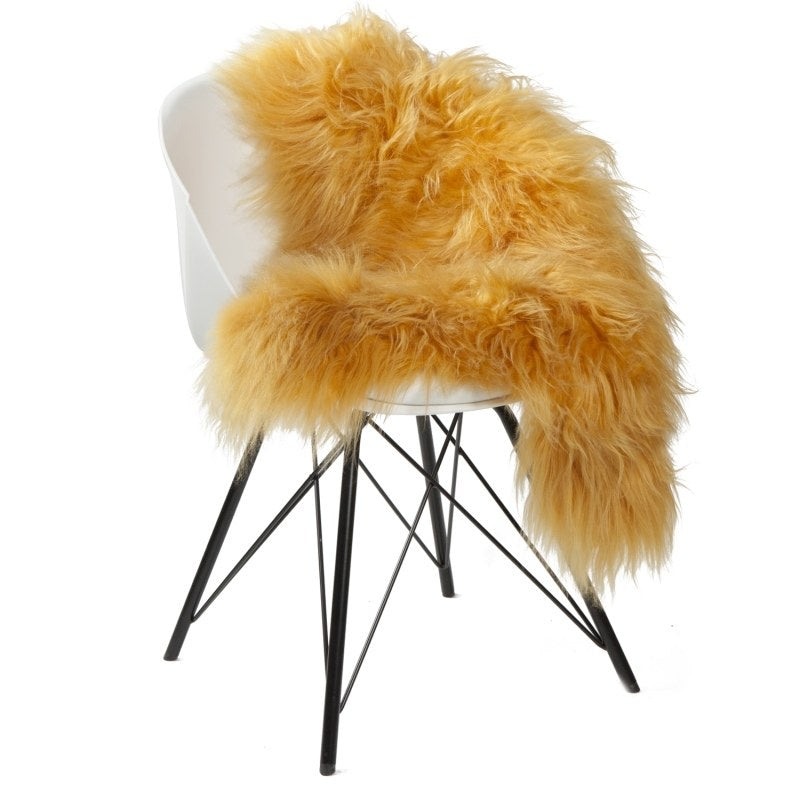 Schapenvacht IJslands | Geel | 100 x 65cm