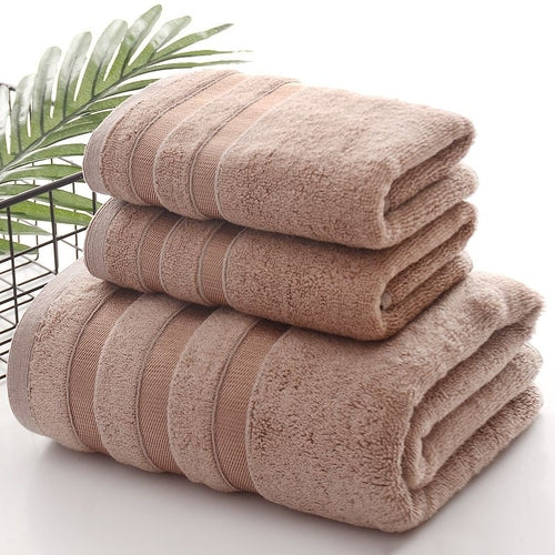 Linen Bath Towel Set 3 Pieces Soft and Absorbent;  Premium Quality