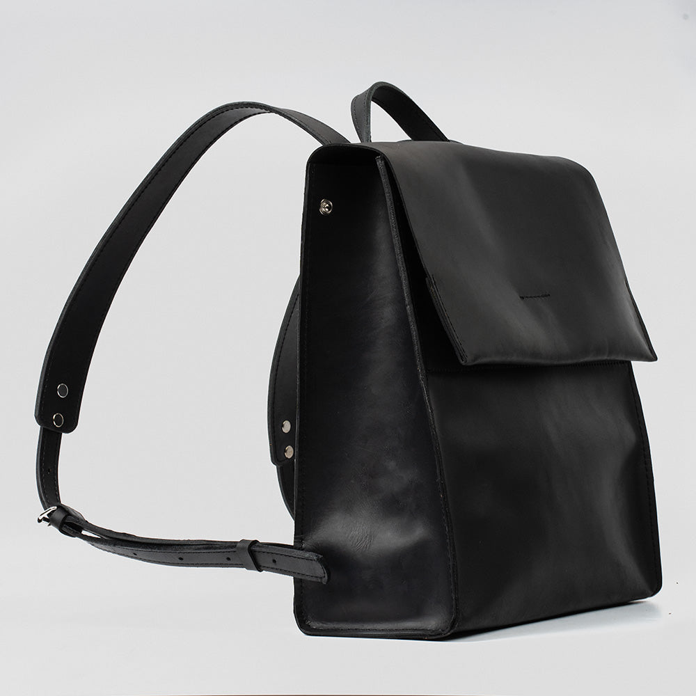 Leather Backpack - Fi (Black)