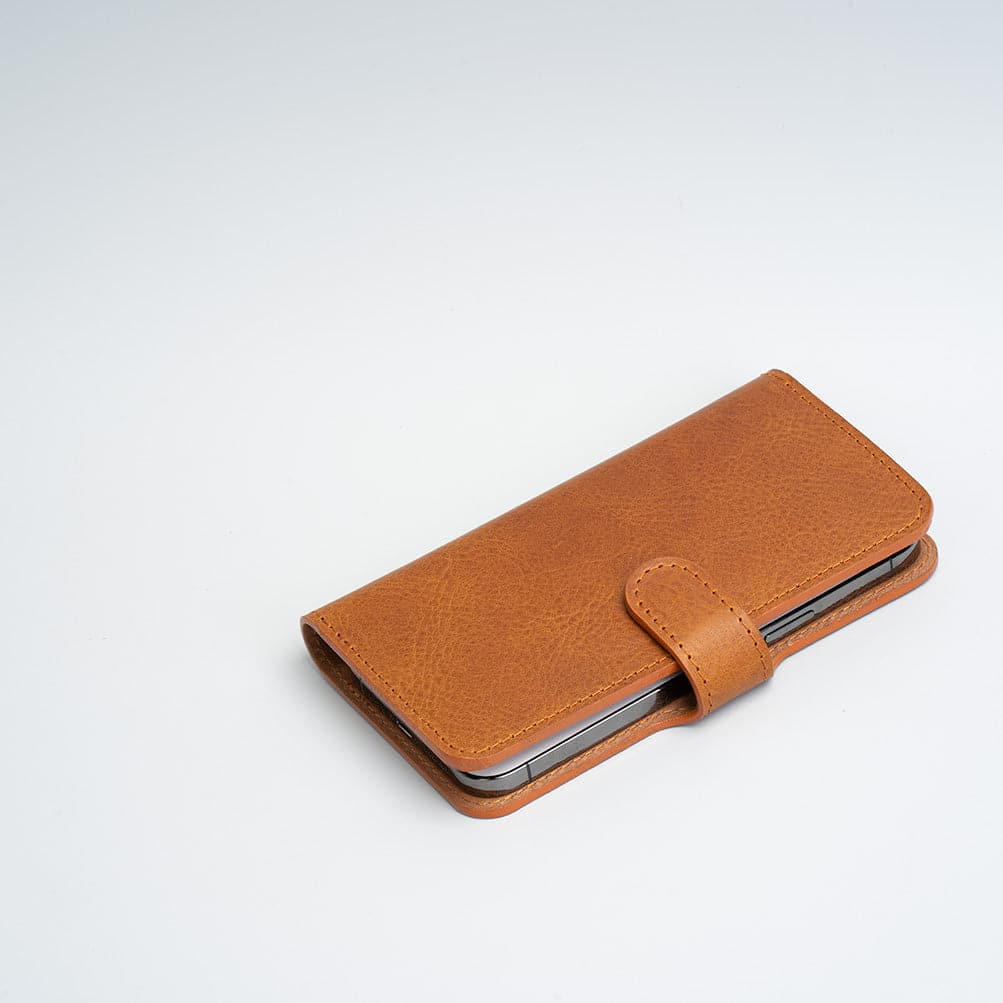 iPhone 12/13 series Full-Grain Leather Folio Case Wallet with MagSafe