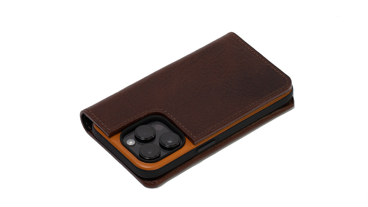 iPhone 15 series Leather Folio Case Wallet with MagSafe - The
