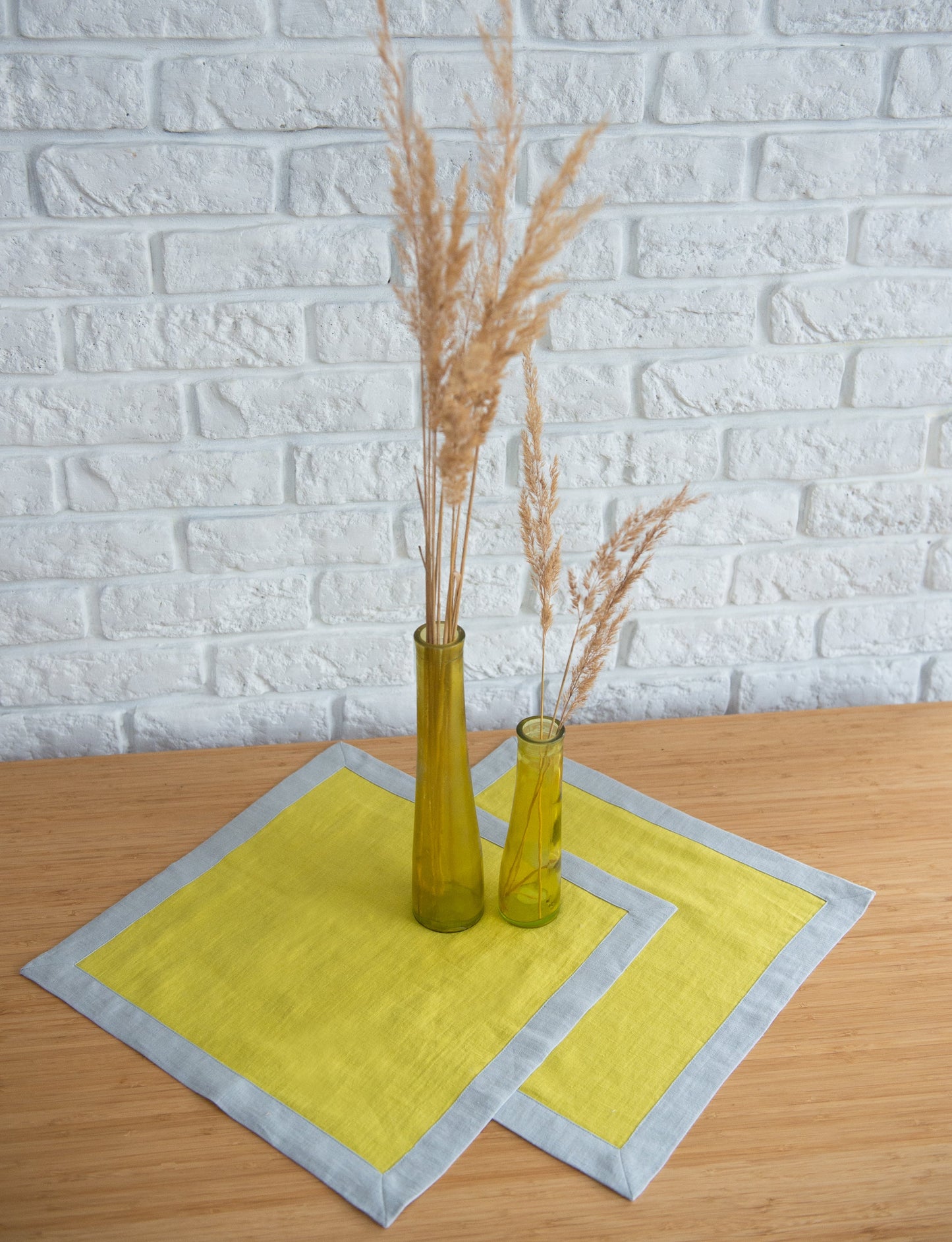 Double sided linen napkins