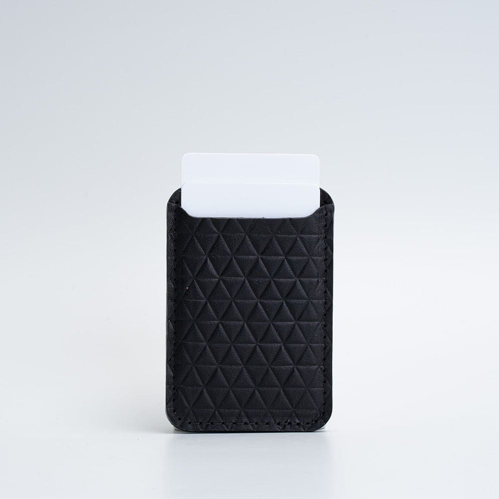 Leather wallet with MagSafe - Diamonds