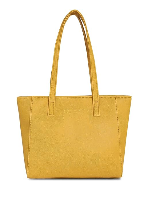 BS BAG Trendy Mustard Tote Bag for Women | Lightweight, Durable