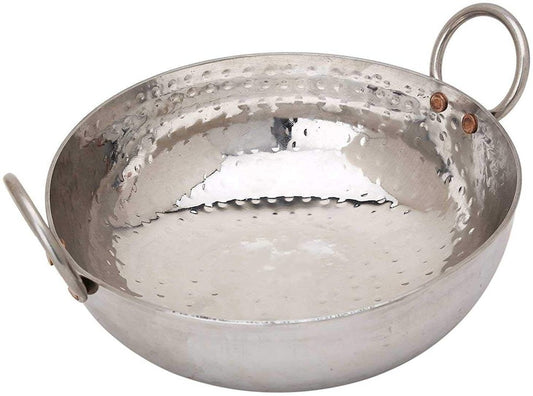 Stainless Steel Kadhai For Cooking(2500 ML) Size 30X30 CM  Color