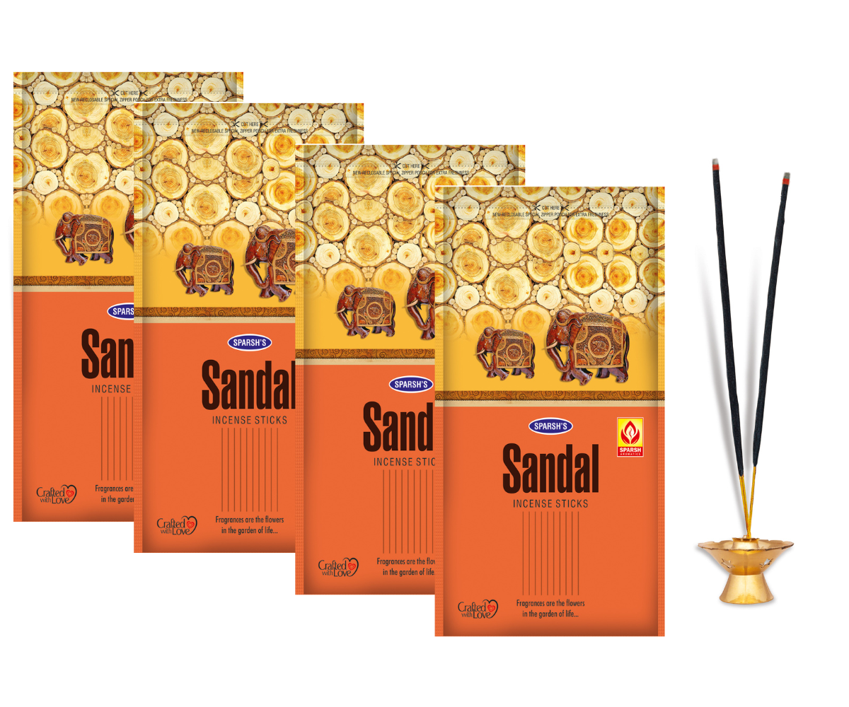 SPARSH AROMATICS Sandal Agarbatti | Long-Lasting Sandalwood