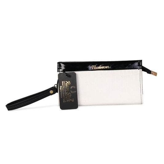 Women’s White hand Clutch Wallet Purse