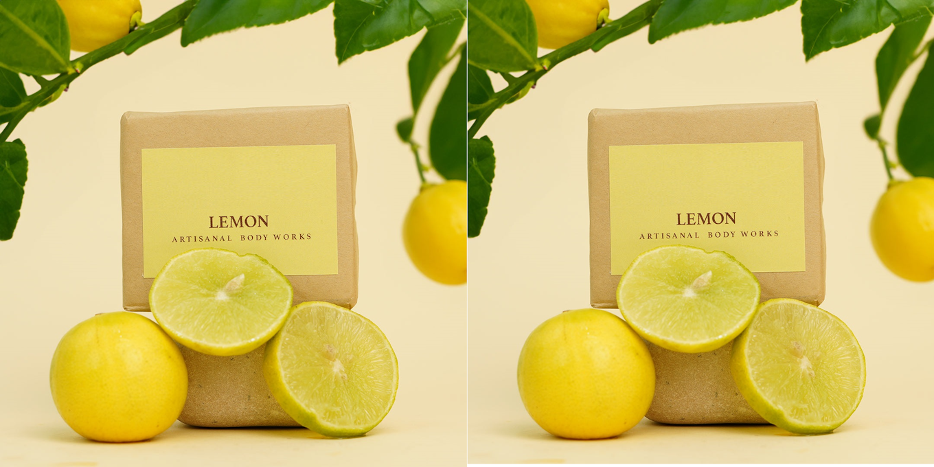 Lemon Soap Bathing Bar Pack of 2