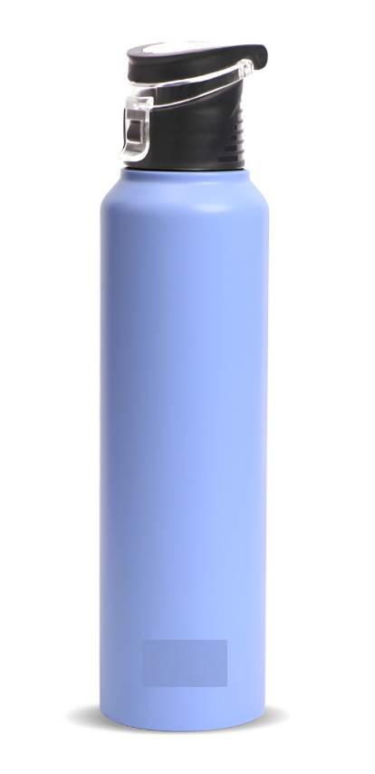 Purple Single Stainless Steel Solid Water Bottle 1 L