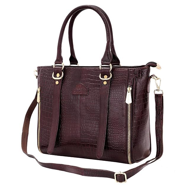 A.E Leather Hand Bag for Women with Multiple Compartments | Ladies