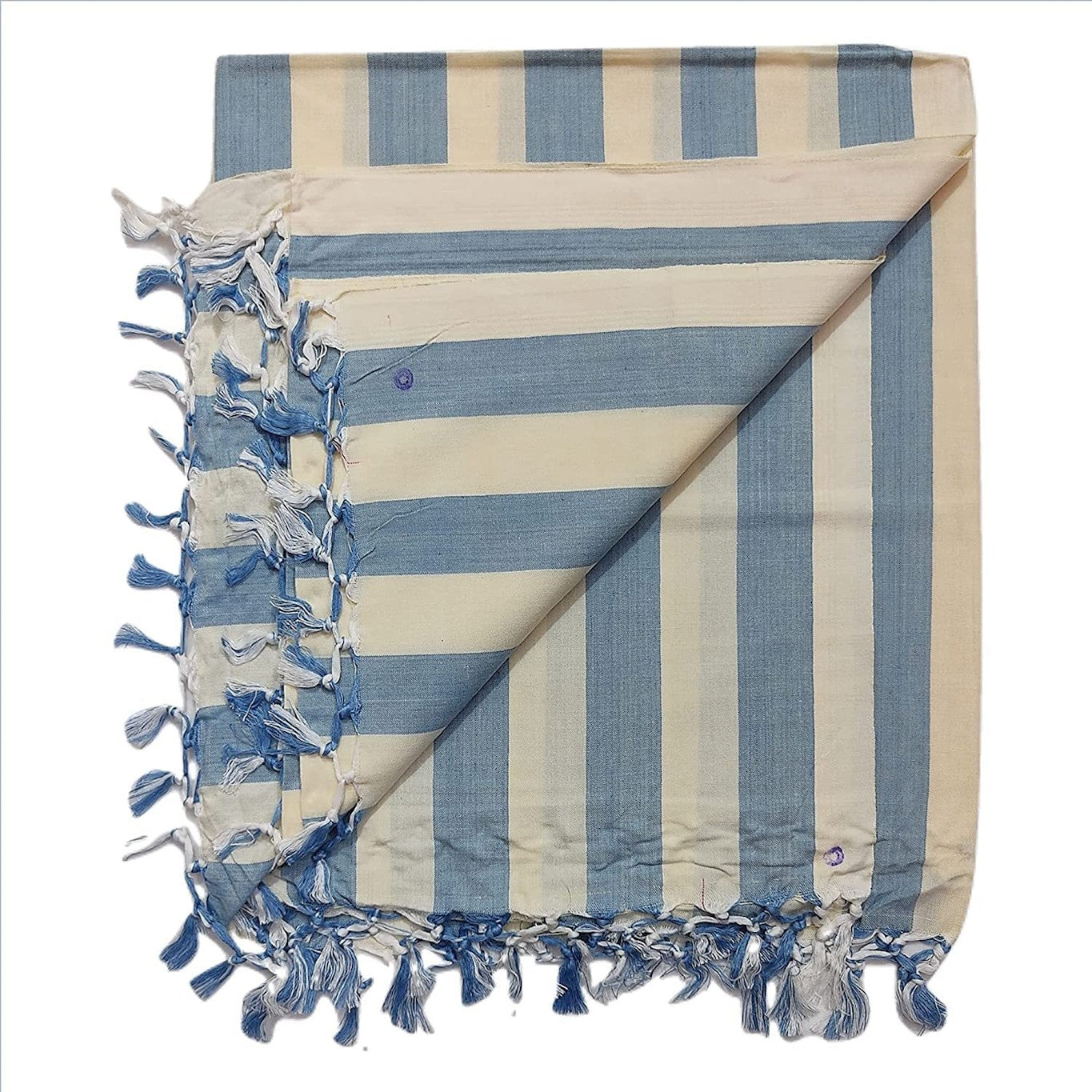 SHISHIR Cotton Soft Beautiful Striped Bhagalpuri Blanket