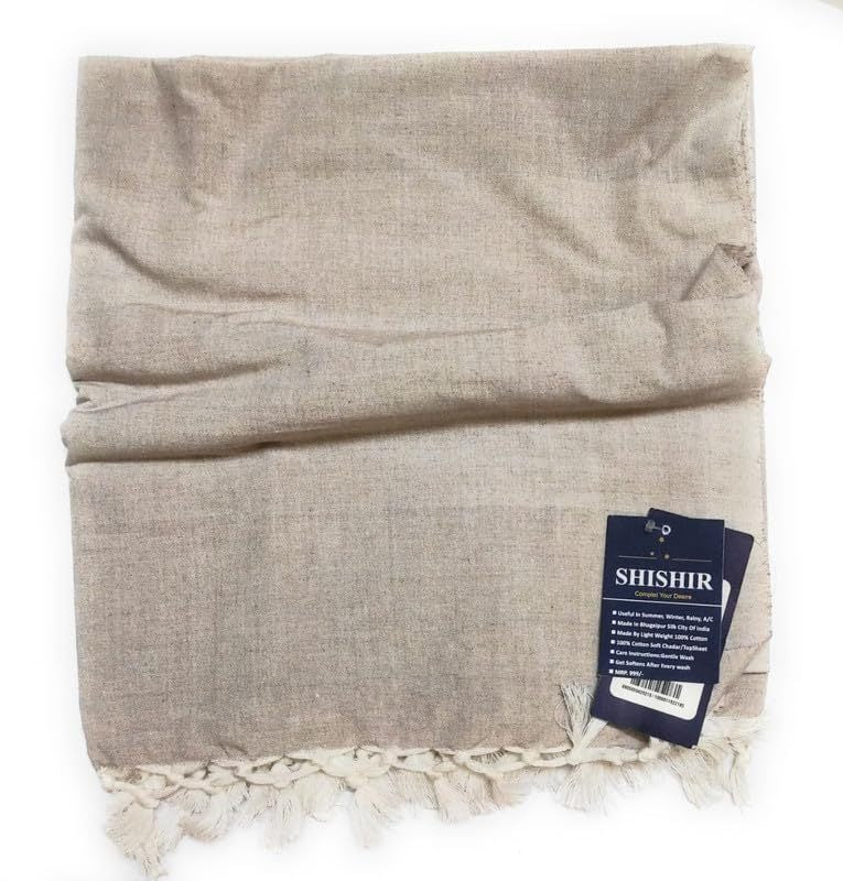 SHISHIR Pure Bhagalpuri 100% Cotton Thin Blanket