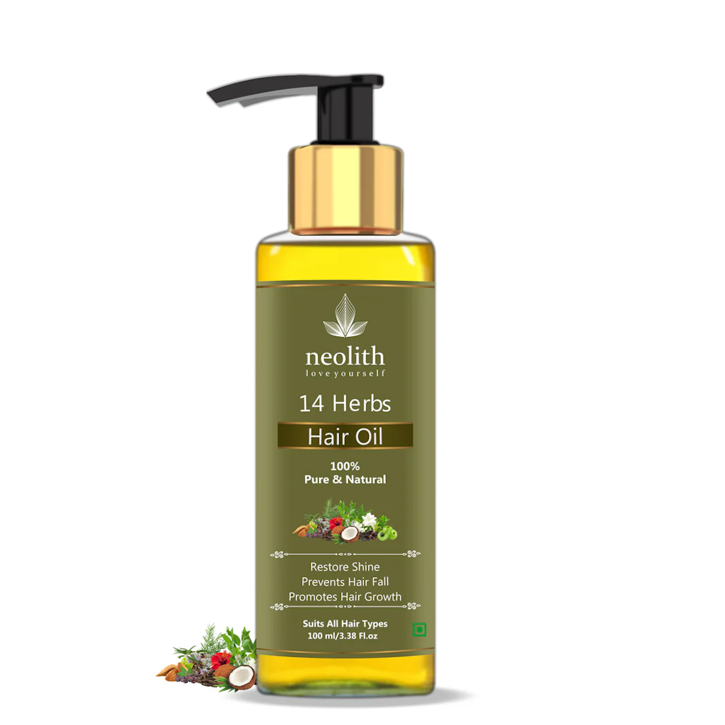 Neolith 14 Herbs Scalp and Hair oil for Hair Fall Control, Scalp