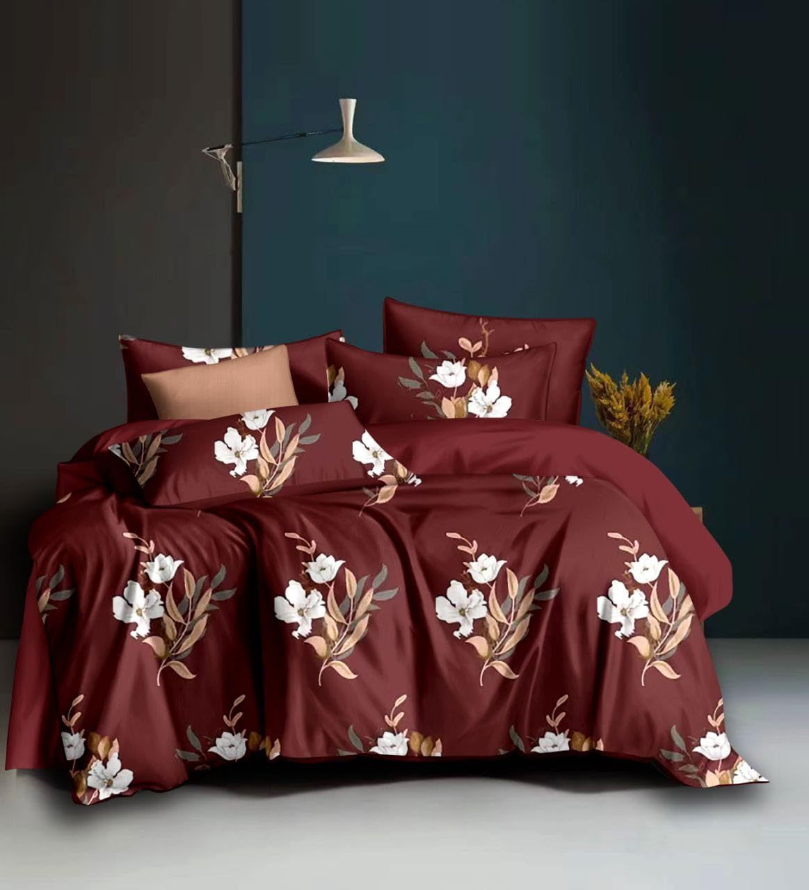 Double King Size Bedsheets (Cherry)