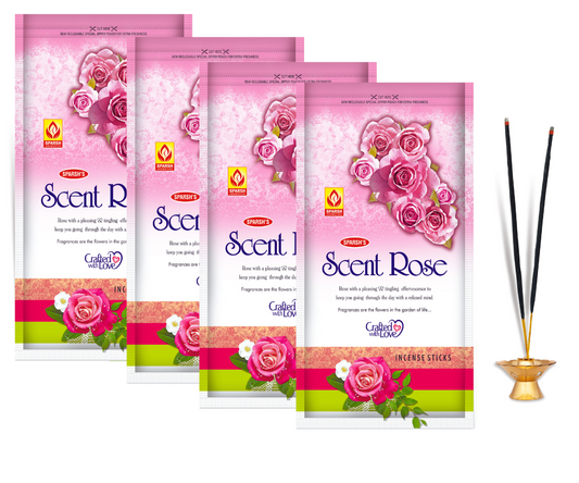 SPARSH AROMATICS Scent Rose Agarbatti | Pure Rose Delight Handcrafted