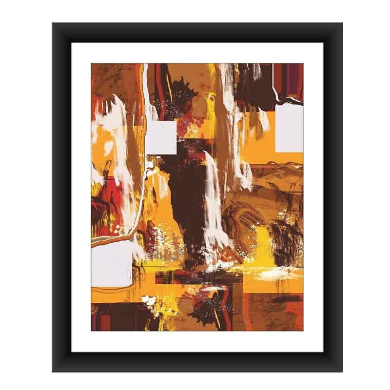 Abstract Digital Print "Waterfall" Canvas Painting