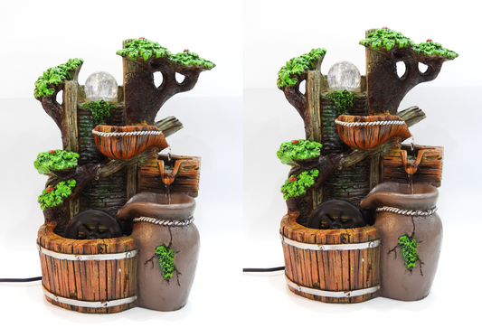 Indoor Water Fountain With Crystal Flickering Bulb pack of 2