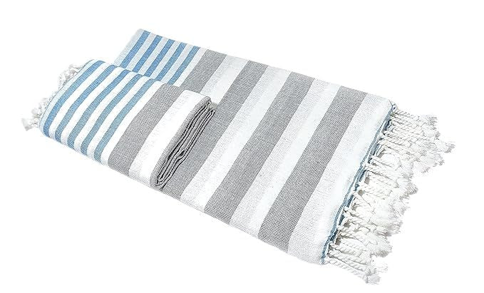 Bath and Hand Towel Large Size Classic and Multicolor Design Soft Rich