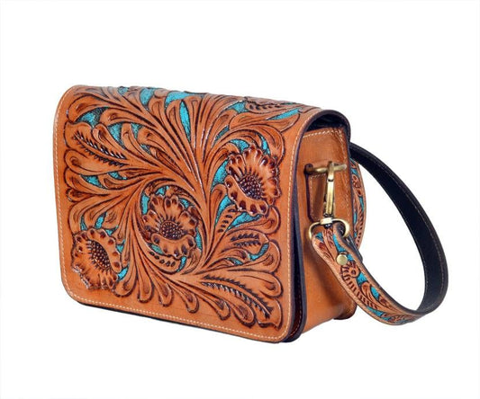 Women Sling Bag Natural Leather Handcrafted Sling Bag TAN