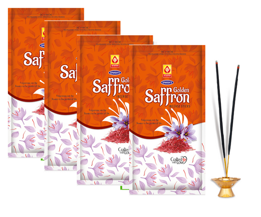SPARSH AROMATICS Golden Saffron Agarbatti | Natural Saffron