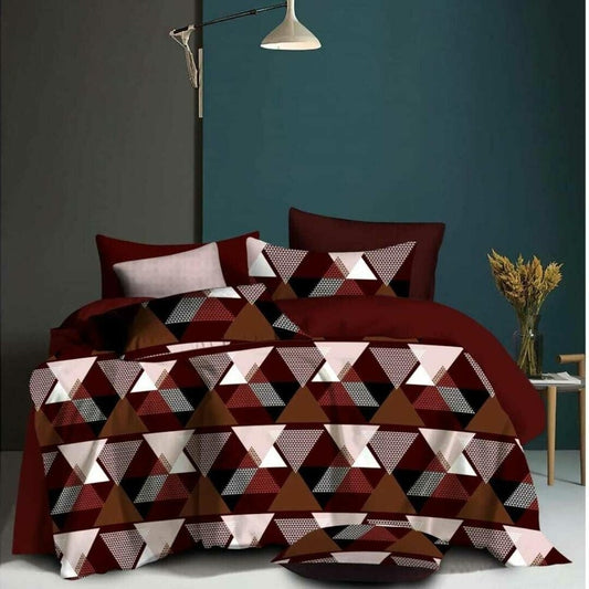 Cotton King Size Bedsheet with Pillow Cover Multicolor |RD-Callection