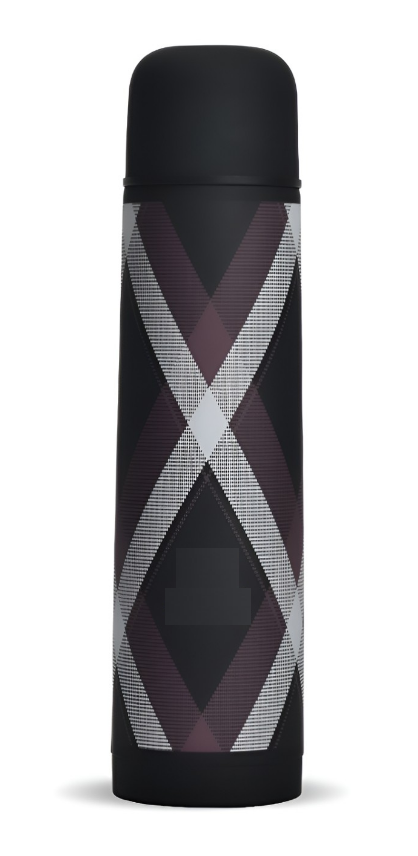 Black Stainless Steel Double Wall Vacuum Water Bottle 750 ml