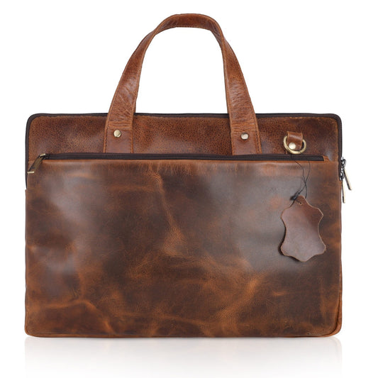 Laptop Bag Signature Collection (Size-45x23CM) (Color-LIGHT BROWN)