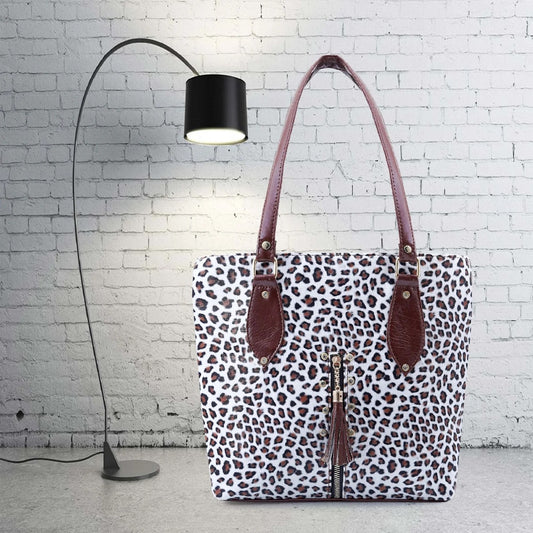 Women’s Shoulder Handbag With Hand Brown